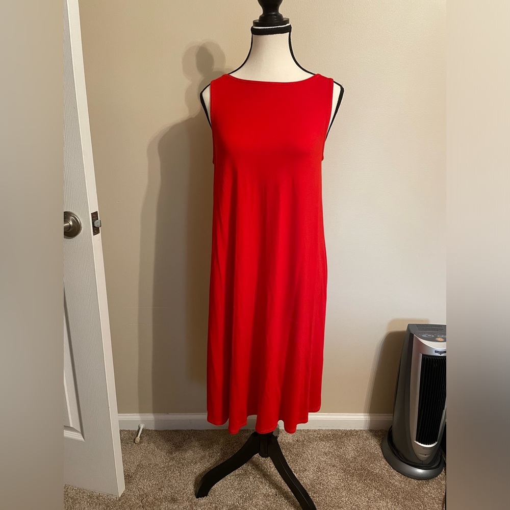 Red Eileen Fisher Dress